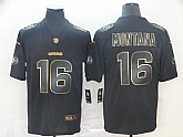 Nike 49ers 16 Joe Montana Black Gold Vapor Untouchable Limited Jersey,baseball caps,new era cap wholesale,wholesale hats
